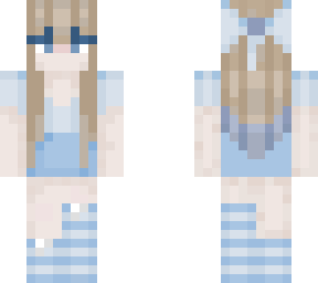 kawaii girl in blue outfit (#2 outfit)