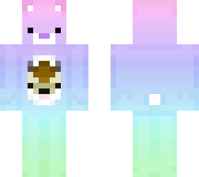 pastel rainbow carebear w/ appa