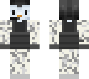 penguin in snow camo
