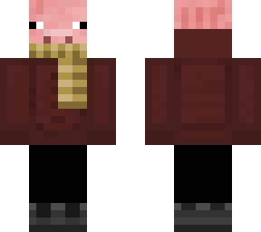 pig in scarf
