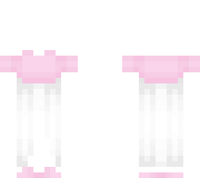 pink and white dress