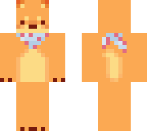 shiba with blue and pink bandana