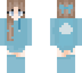 sky blue girl!