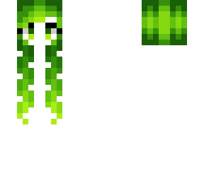 toxin hb - long curly green fade yellowish