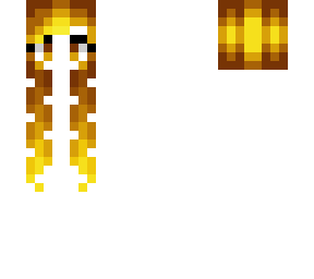 toxin hb - long curly orange fade yellow