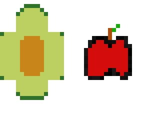 avocado & an apple