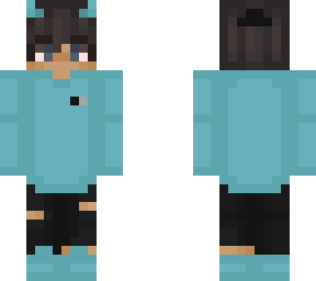 blue aesthetic demon boy