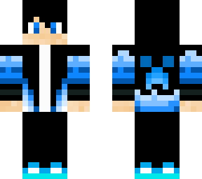 blue hoodie boy