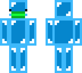 blue skeppy with mask