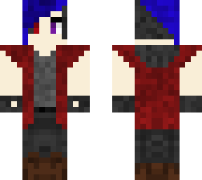 boy with blue hair