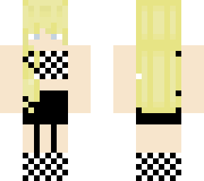 checkered top girl