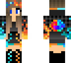 fire & ice wolf girl remake