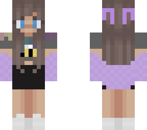 girl with bee shirt and rainbow drip shirt