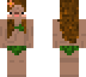 green bikini skin girl
