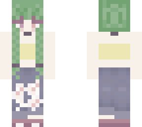 green haired girl