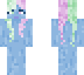 green/pink haired alien