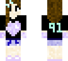 high school girl blue and purple