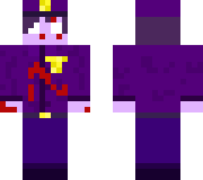 hombre de morado con sangre