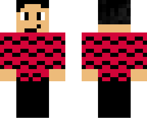 minecraft red waves shirt
