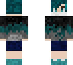 ombre cyan