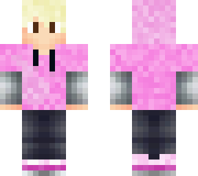 pink hoodie