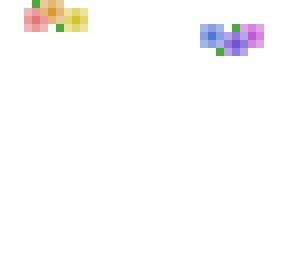 rainbow flower crown