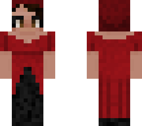 red dress and cape hood