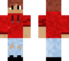 red hoodie man
