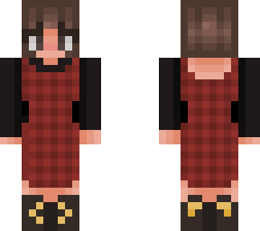 red plaid dress