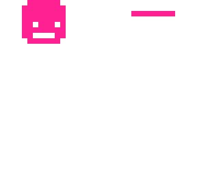 white w pink mask