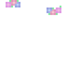 base - front flower crown - pastel blue pink & red
