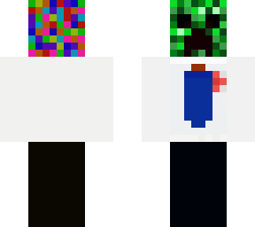 creeper in a suit with surprising head