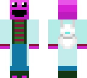 cube boy with cool backpack