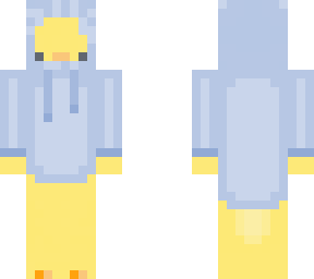 duck with a blue hood