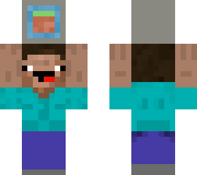 dwarf carrying minecraft (3d)
