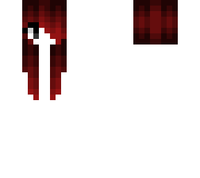 female hb - dark vampire red - right side bangs