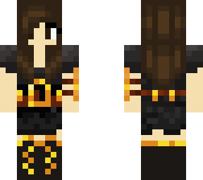 girl with piglin brute outfit