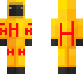 hazmat suit with a h