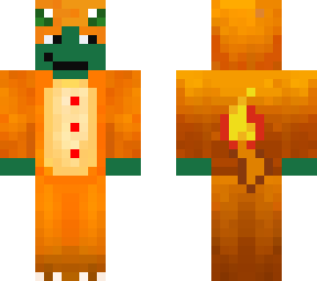 mightymummy dressed in a charmander onesie