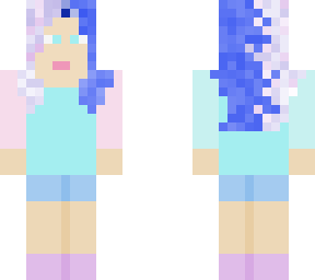 multi-colored pastel girl