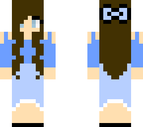 oc in blue dress
