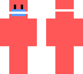 pink man with mask