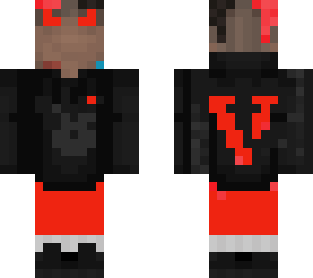 playboi vlone black hoodie x horns an dreads