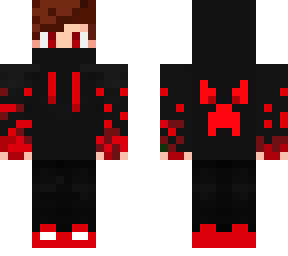 red guy in hoodie