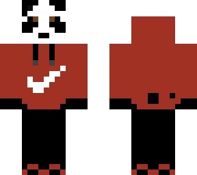 red nike panda skin