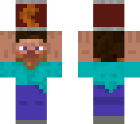 steve holding a can of beans