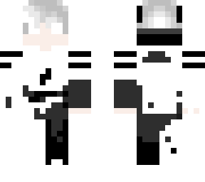 white corrupted wolf boy