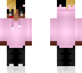 *** in a pink hoodie