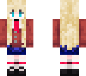 ~ anime school girl blonde ~