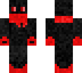 black and red enderman